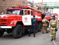 Пожар в Бийске на улице Трофимова