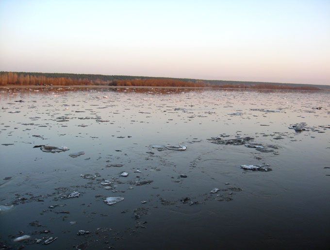 ледоход на реке бия в 2014
